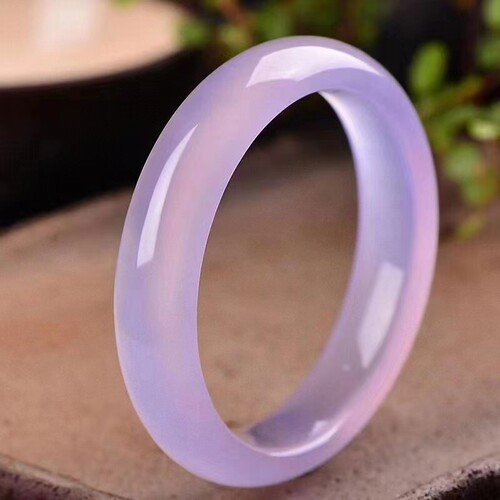 高冰极光紫罗兰玉髓手镯玛瑙饰品