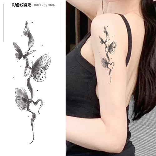 彩色纹身贴防水持久不掉色不反光