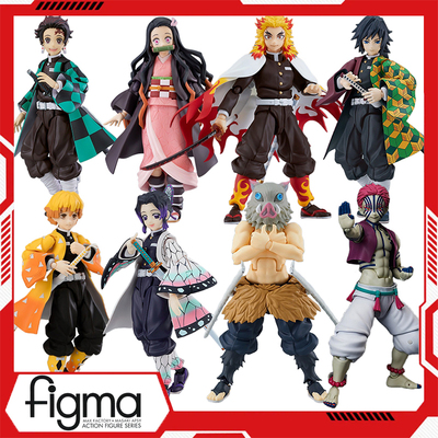 figma鬼灭之刃炭治郎祢豆子富冈义勇蝴蝶忍猗窝座可动手办模型