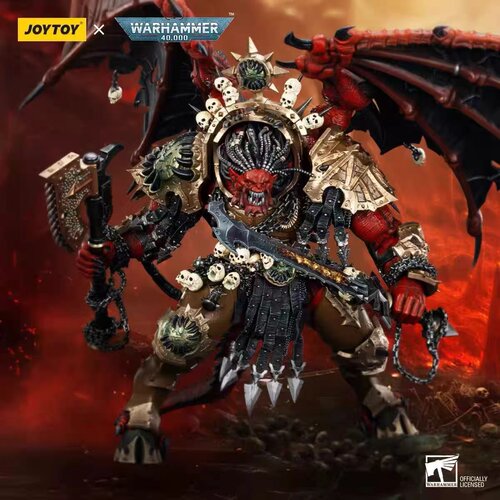 JOYTOY暗源战锤40K吞世者安格隆 恐虐恶魔基因原体1:18可动兵人