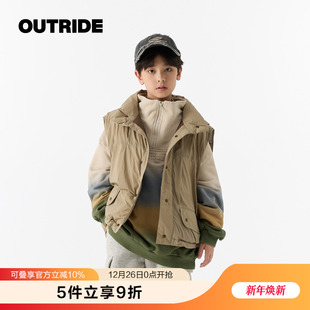 越也童装 保暖厚实保暖中大童马甲上衣洋气潮 男童羽绒马夹秋冬新品