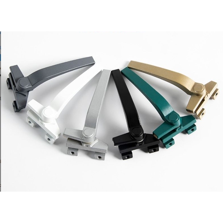 门窗配件加厚加重不锈钢塑钢七字型执手推拉窗户把手平开别锁