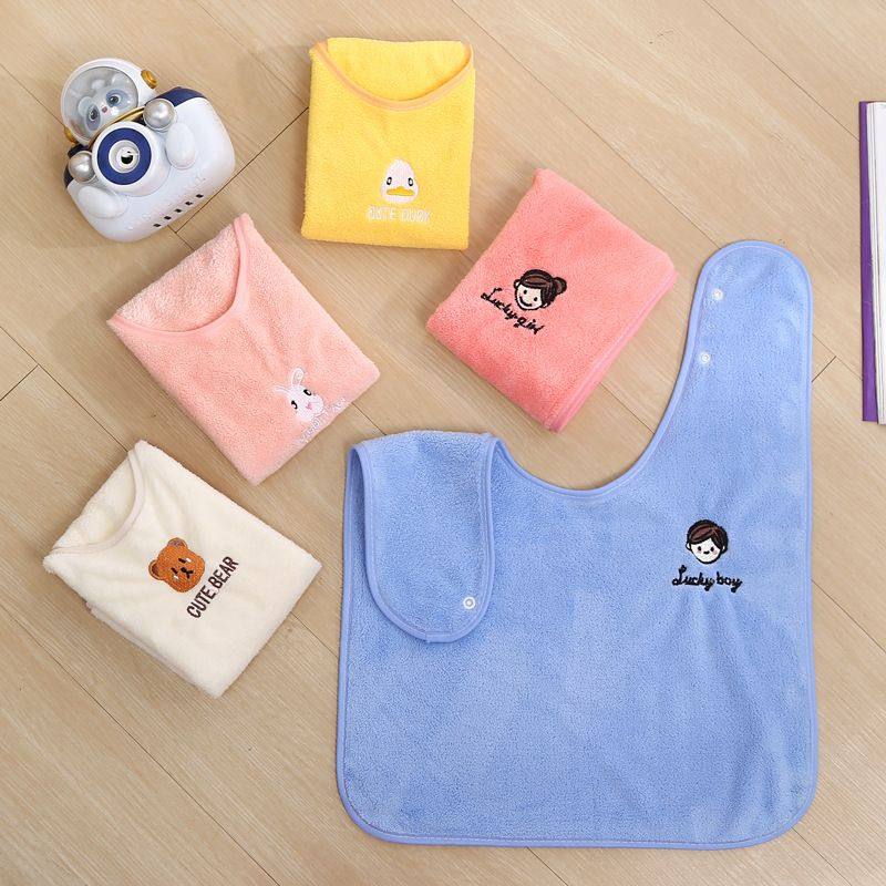 儿童洗漱巾卡通刺绣吸水刷牙防水围兜儿童毛巾幼儿园宝宝口水巾洗,婴童用品,口水巾,淘宝优惠券,粉丝福利购,淘宝优惠卷