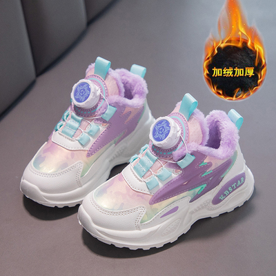 女童加绒运动鞋大棉童鞋