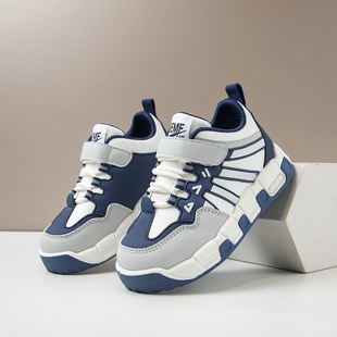 男童运动鞋软底跑步鞋2025春秋新款中大童防滑板鞋儿童时尚休闲鞋