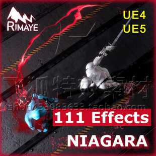 NIAGARA 化飞溅血液特效包 Blood VFX 包更新 Pack UE5虚幻风格