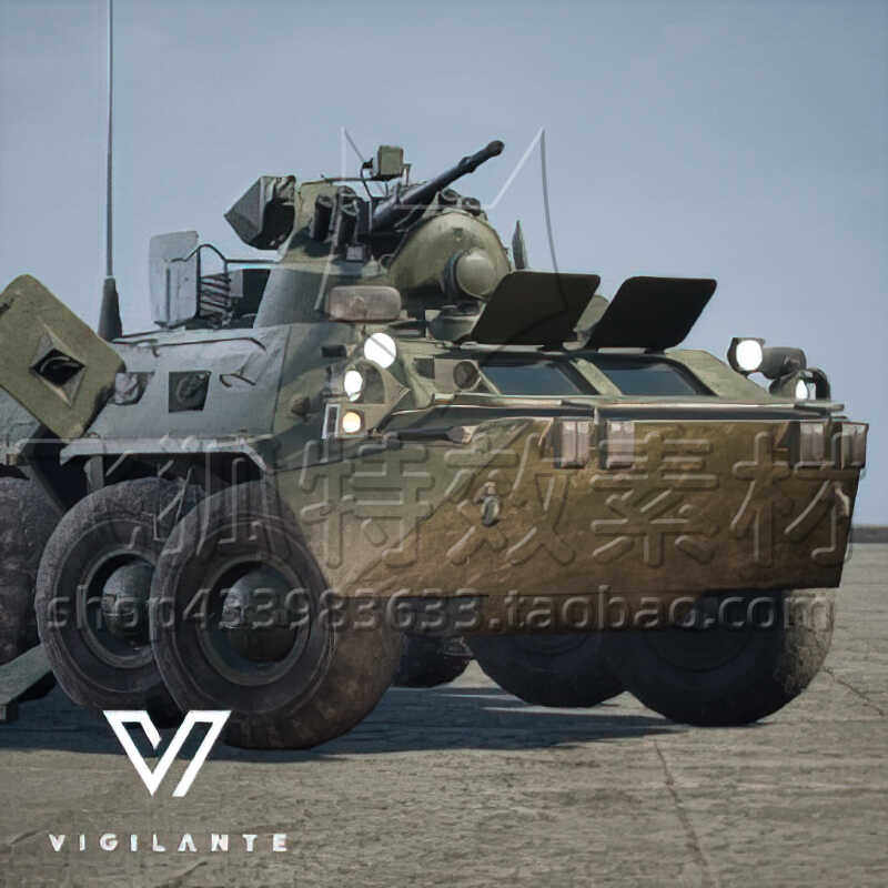 [UE5道具模型] 步兵车模型道具 APC BTR82 (East) 包更新