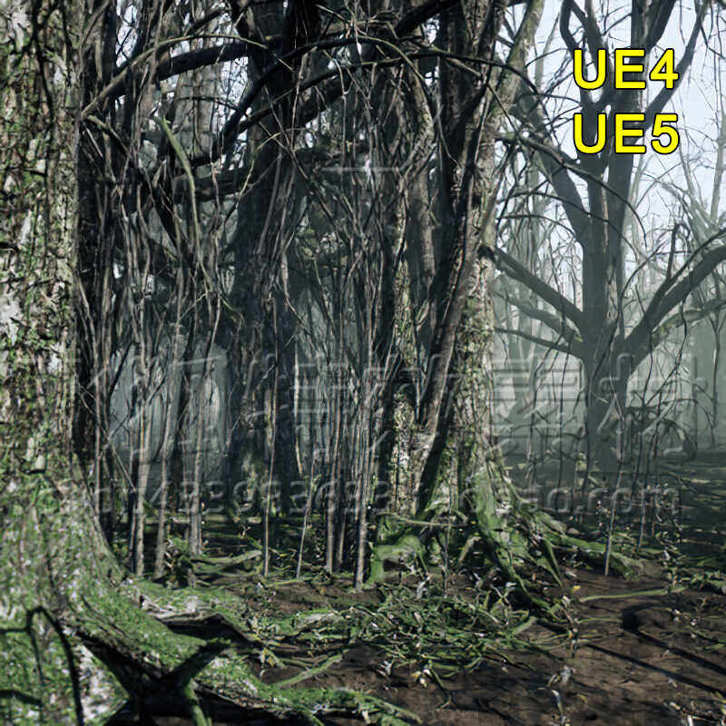 [UE5场景] 黑暗森林场景环境 Dark Forest 包更新