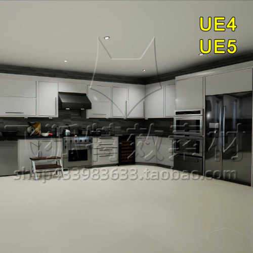 [UE5场景] 厨房室内场景 Crazy Insane Kitchen Pack 包更新