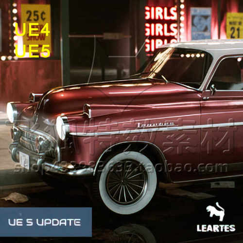 [UE5道具] Classic Car 03  Driveable  Functional 包更新