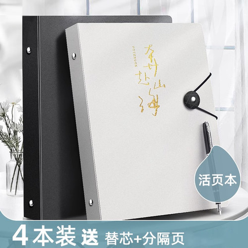 加厚PP不硌手活页本B5