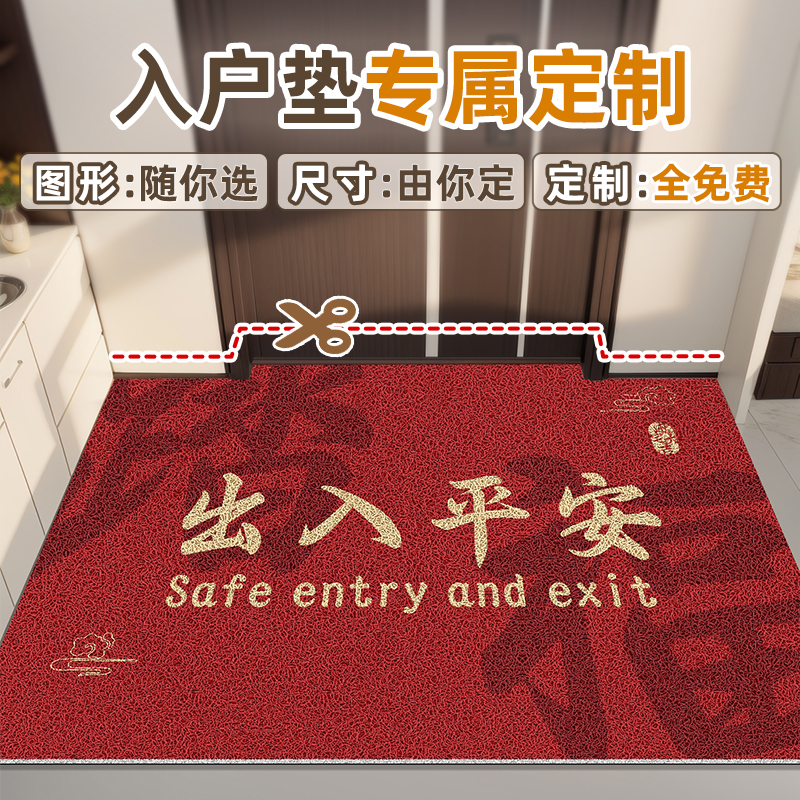 入户门丝圈地垫2025新款耐脏防滑