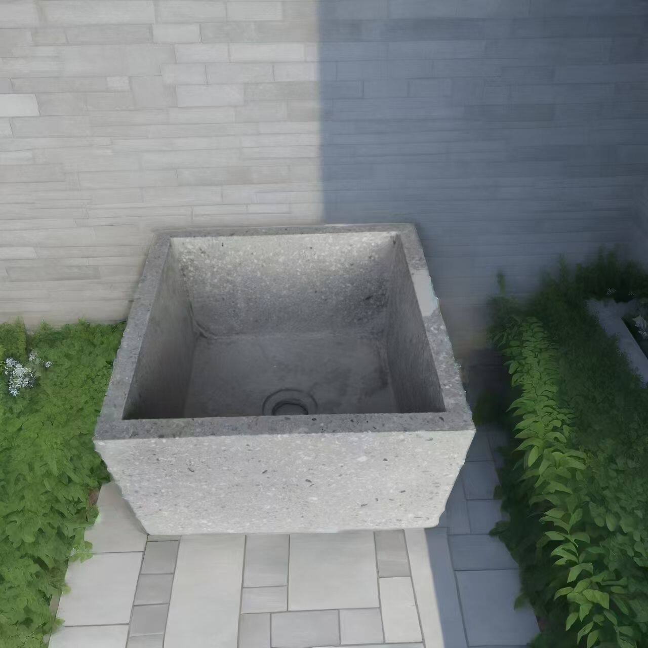 水磨石水槽户外拖把池庭