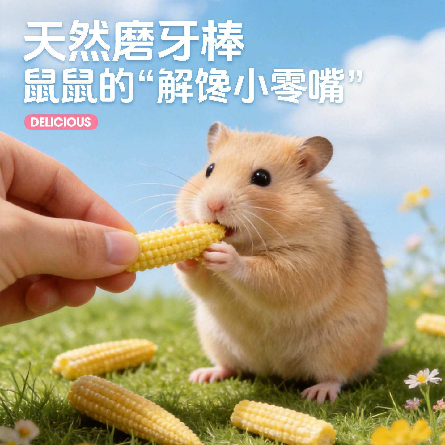 宠尚天仓鼠零食冻干玉米金丝熊专用磨牙零食玉米笋营养拌粮食用品