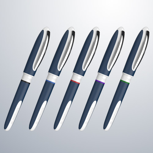 德国进口Schneider施耐德黑科技签字笔星际One Change办公商务高档学生直液式中性水笔可换芯宝珠走珠笔0.6mm