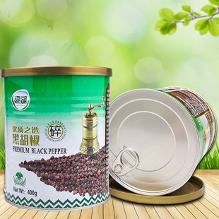 绿湖锦厨黑胡椒碎400g黑椒碎胡椒碎牛排烧烤披萨佐料西餐调料包邮