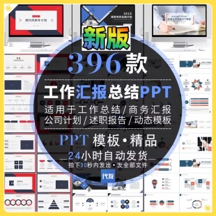ppt模板动态年终工作总结公司年度汇报新年计划报告ppt模版素材