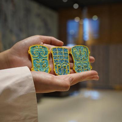 2024新款冰箱贴 二里头冰箱贴套装 3个装 洛阳文创纪念品