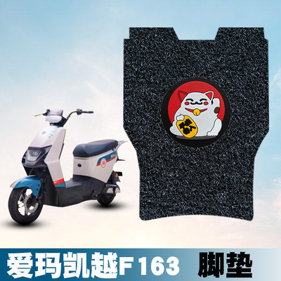 适用爱玛凯越F163丝圈脚垫电动车