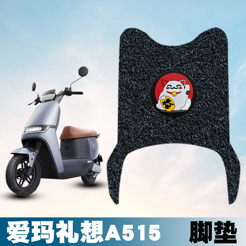 适用爱玛礼想A515丝圈脚垫电动车