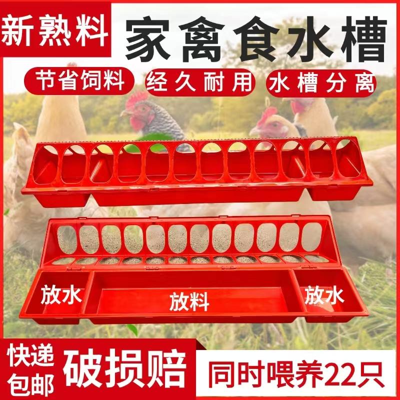 鸡食槽水槽一体喂鸡神器