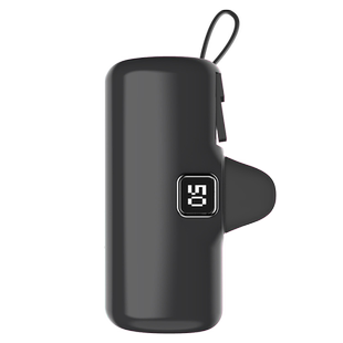 多马士快充小宝移动电源随身携带小巧直插15000毫安挂绳自带线电源苹果安卓手机双向快充磁吸充电宝礼品定制