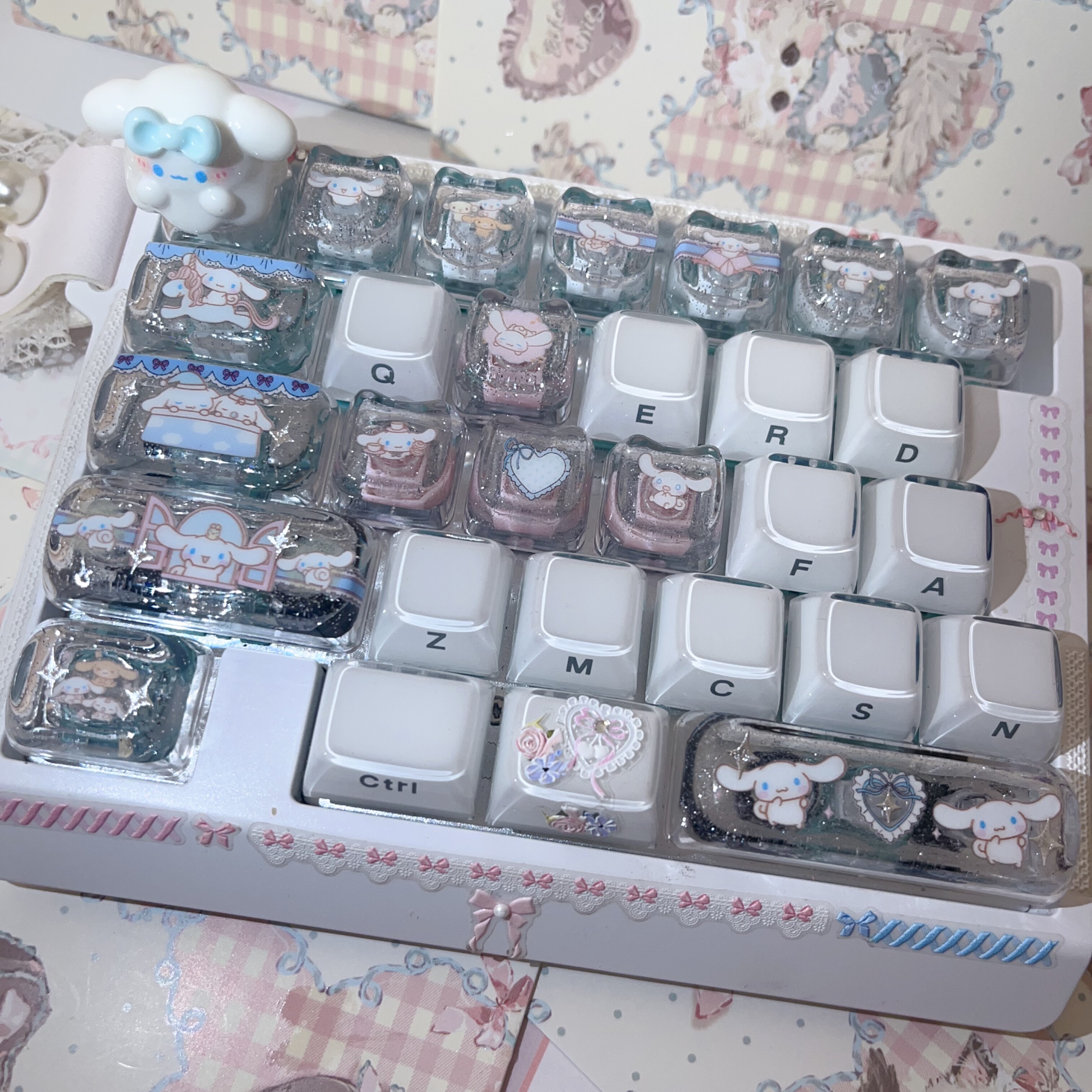 三丽鸥玉桂狗键帽手作个性键帽手作键帽xda原创键帽zuoya键帽