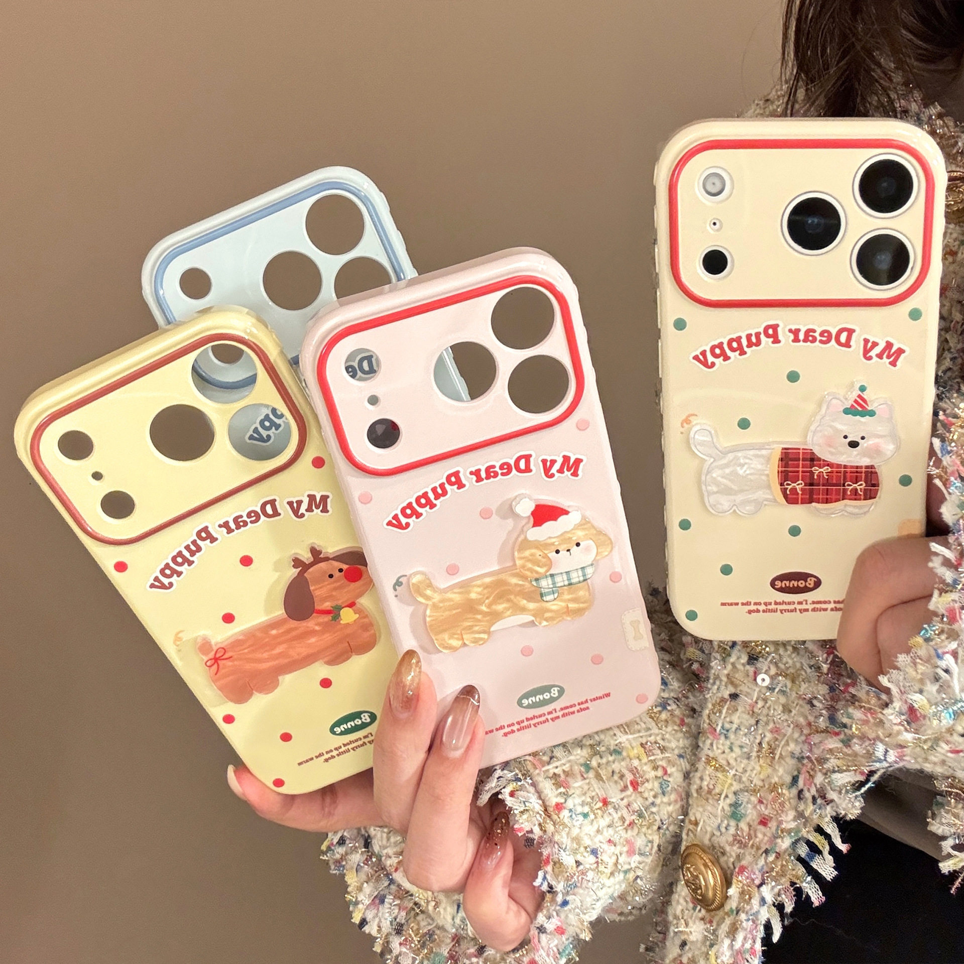 【智能AI相机键包裹】可爱卡通小猫小狗立体贝壳纹适用苹果17手机壳新款iPhone17promax包相机键软壳16PM女款,3C数码配件,手机保护套/壳,淘宝优惠券,粉丝福利购,淘宝优惠卷