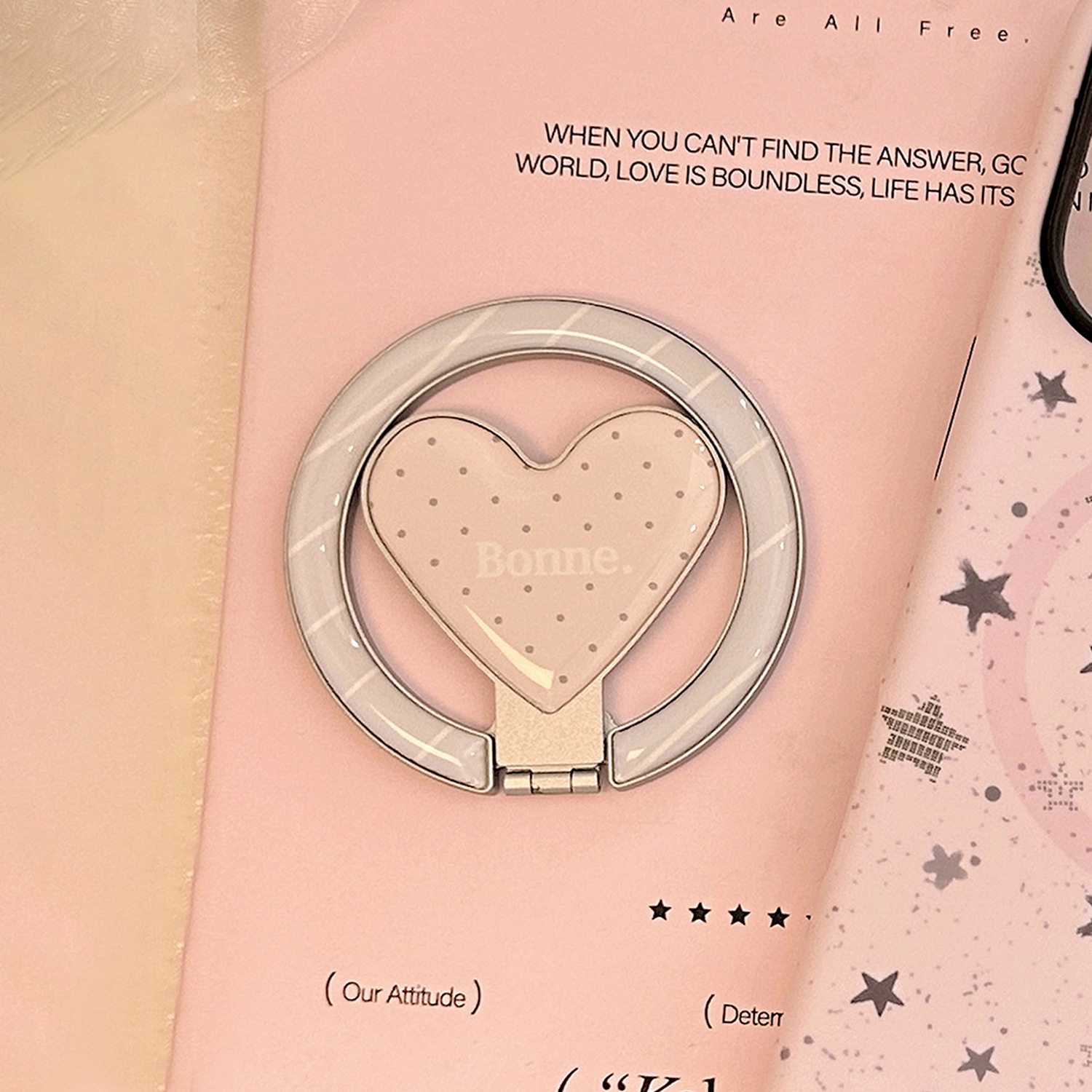 Magsafe波点爱心磁吸支架折叠