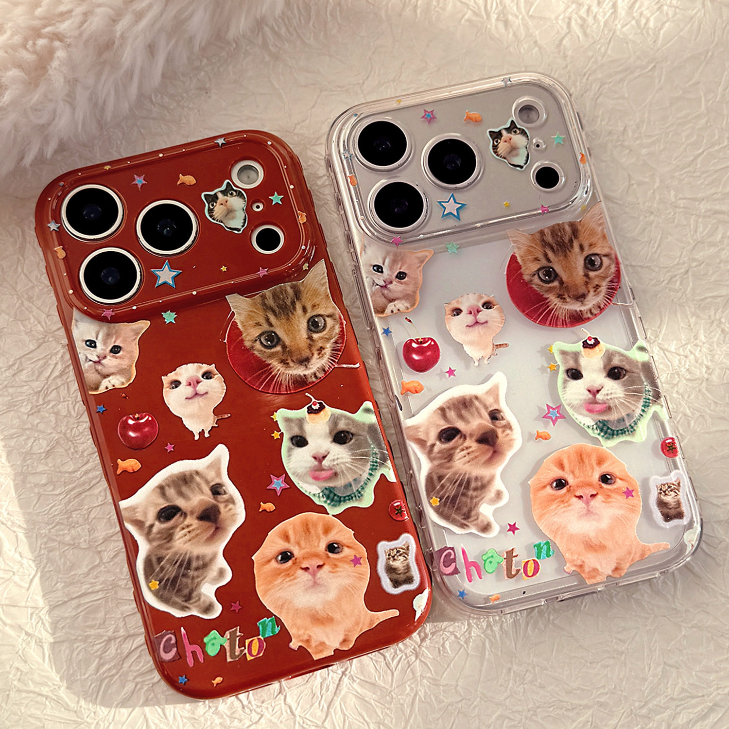 【智能AI相机键包裹】个性萌系可爱猫咪贴纸适用苹果17手机壳新款iPhone17promax透明防摔16PM女款13创意软套,3C数码配件,手机保护套/壳,淘宝优惠券,粉丝福利购,淘宝优惠卷