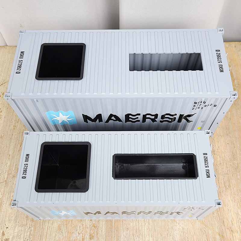 MSK MAERSK 컨테이너 모델 티슈 박스 시뮬레이션 컨테이너 펜 홀더 맞춤형 로고 기업 크리 에이 티브 선물