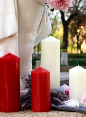 红色白色蜡烛家用停电防灾应急储备照明无烟无味无泪供佛粗大持久