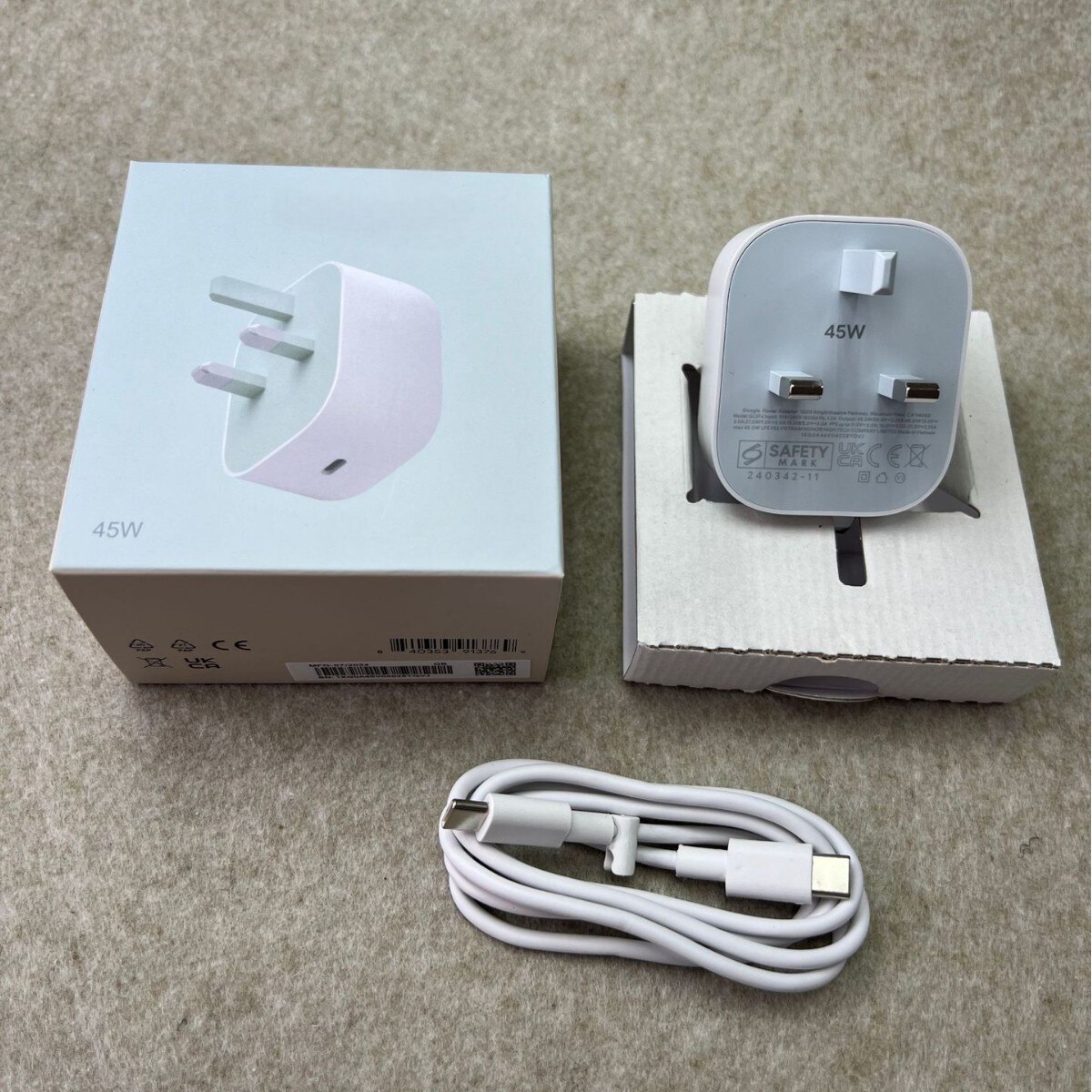 适用谷歌45W美版充电器官方正品