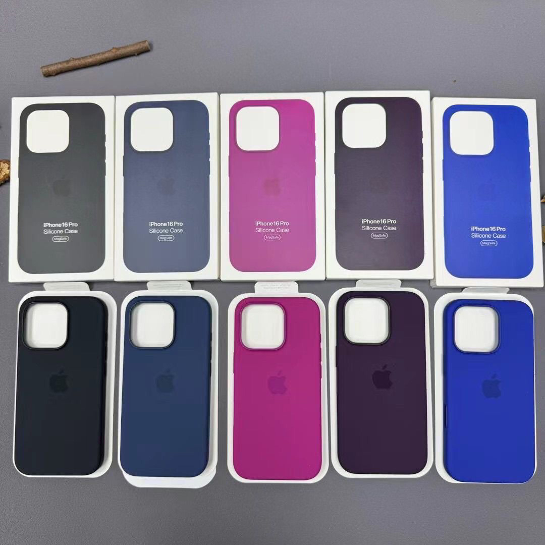 适用华强北液态硅胶苹果16promax手机壳碧蓝色带相机按键iPhone16Pro磁吸Magsafe动画16plus防摔保护套透明壳