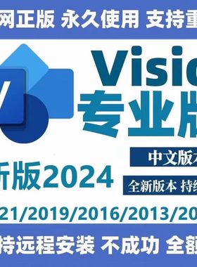 visio2024/2021/2019/2016/2013流程图软件专业版教程远程安装包