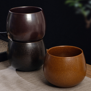 干泡水禅意废茶盂 茶渣缸茶洗碗陶瓷大号功夫茶烟灰缸茶室专用中式