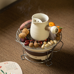 炭火围炉煮茶一整套网红煮茶壶套装 围边茶具全套 一整套二合一新款