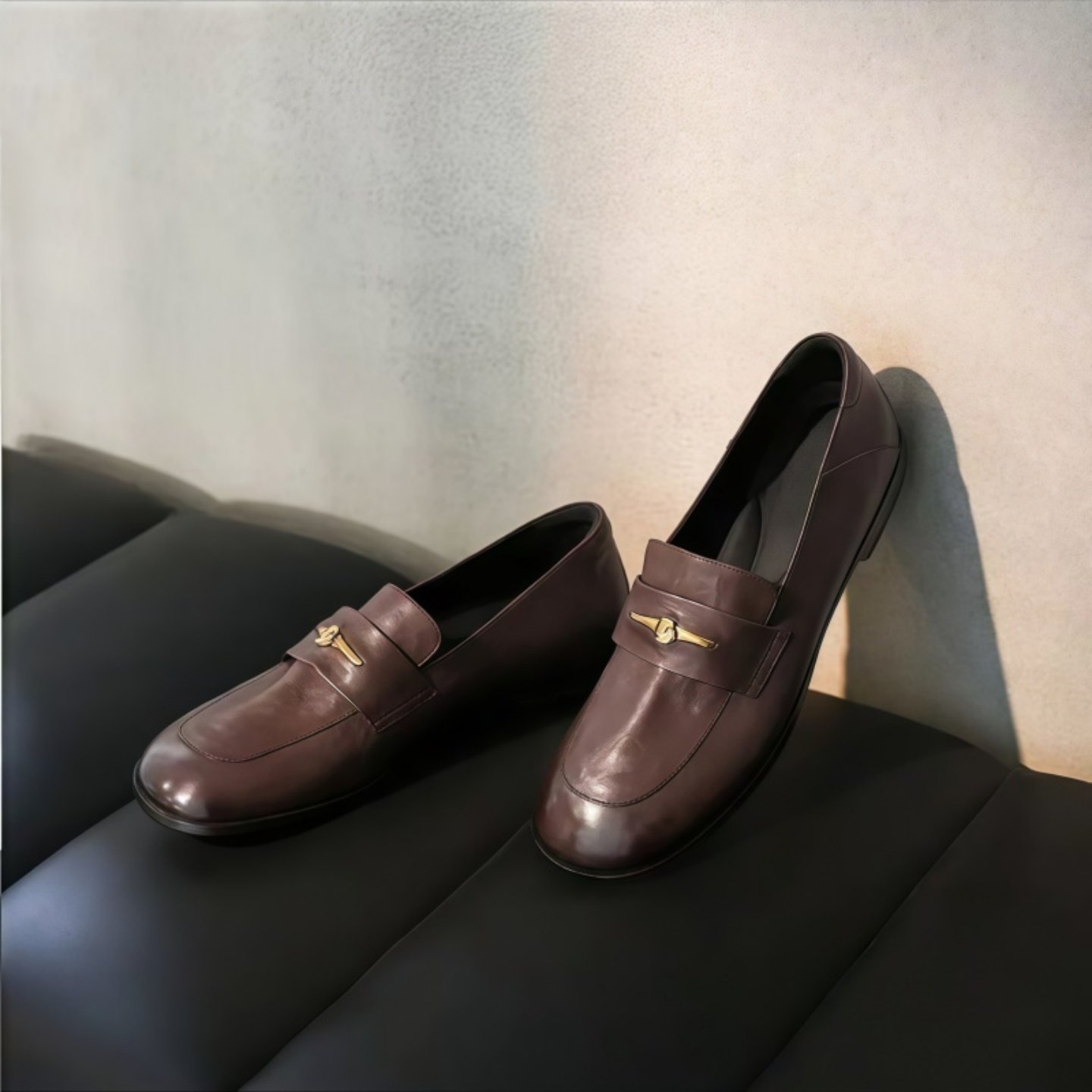 小角鹿超软羊皮乐福鞋女2026春季一脚蹬英伦风小皮鞋平底浅口单鞋,女鞋,深口单鞋,淘宝优惠券,粉丝福利购,淘宝优惠卷