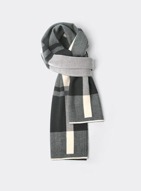 日本muI男士围巾秋冬季保暖休闲韩版百搭送男友男生围脖生日礼物