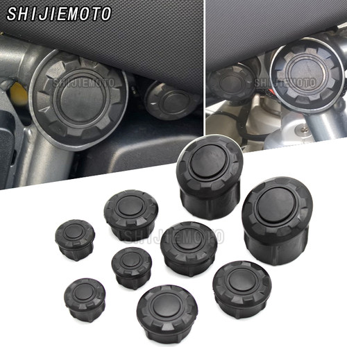 适用BMW R1200GS 水鸟 R1250GS ADV 车架保护盖 阻流塞车身车架盖