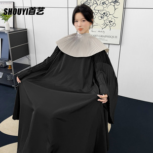 加长带袖 理发围布发廊专用高级专业剪发美发烫染围布披肩防水不沾