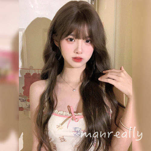 漫真假发女全头套冷棕色