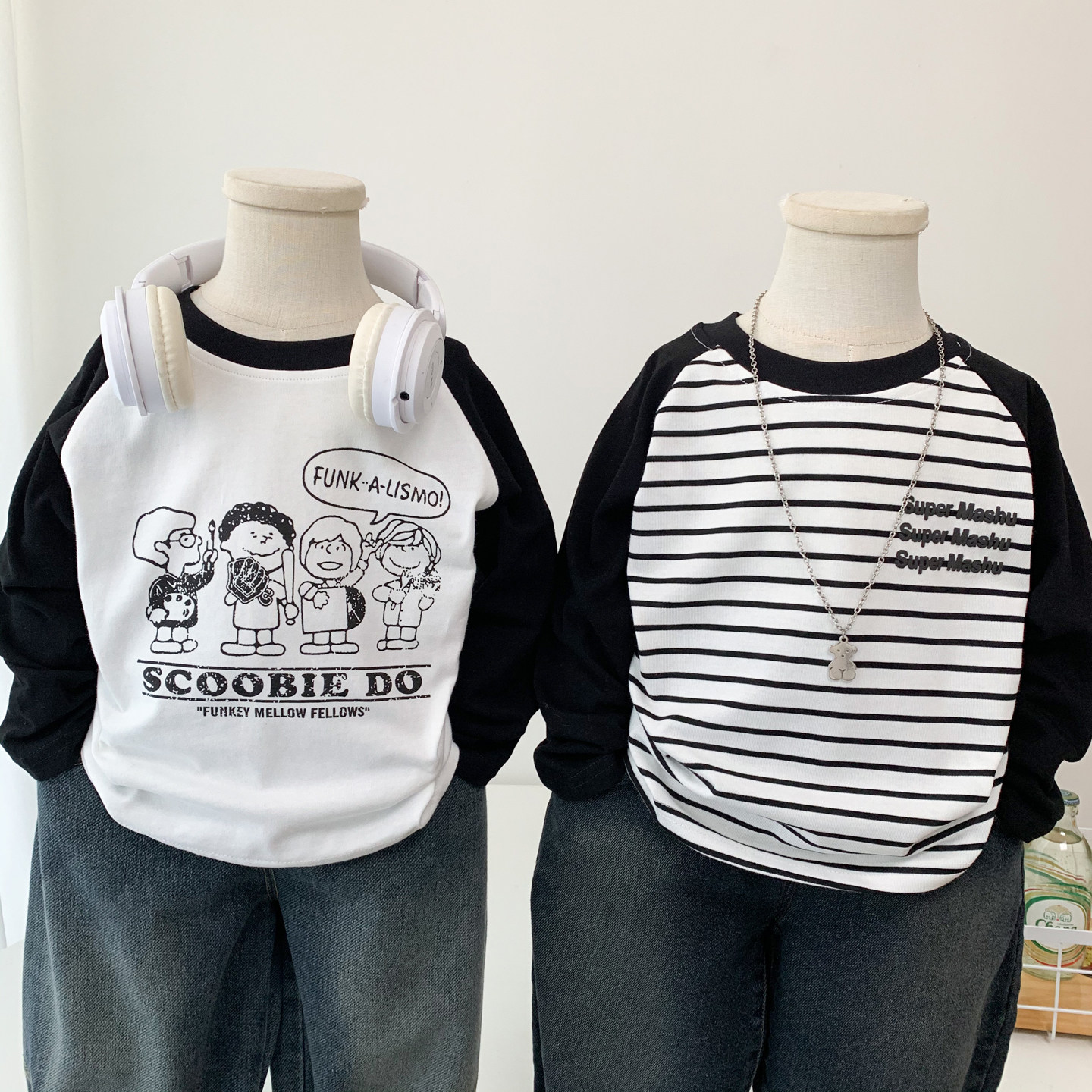 男童长袖T恤春秋百搭体恤上衣儿童洋气卡通薄款打底衫条纹插肩袖T,童装/婴儿装/亲子装,T恤,淘宝优惠券,粉丝福利购,淘宝优惠卷