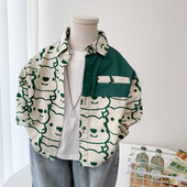 休闲上衣2中小童帅气时尚 男童春秋装 儿童纯棉韩版 衬衫 潮衬衣6 长袖