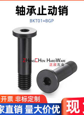 BKT01碳钢轴承止动销粗牙轴销限位螺丝BGP4/5/6/8/10/12/15/17/20