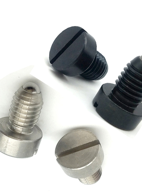 BPS/BPH 一字槽薄头球头柱塞 303不锈钢/S45C发黑 4/5/6/8/10/12