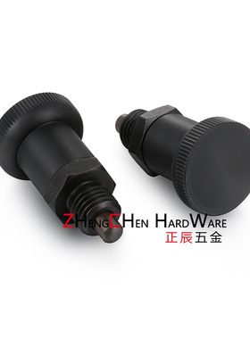 PXRA/PXRK12 16自锁型定位销短螺纹型旋钮柱塞树脂头ZAY43/ZAY44