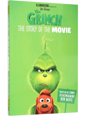 现货 绿毛怪格林奇电影故事书 英文原版 The Grinch:The Story of the Movie 苏斯博士圣诞怪杰 Dr.Suess 6-12岁 鬼精灵 卷福配音