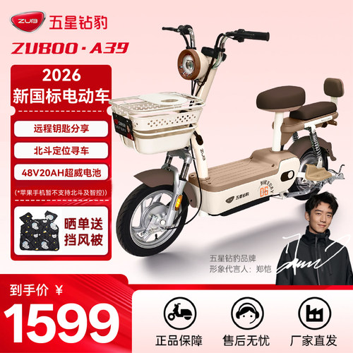 五星钻豹48V20A长续航电动自行车