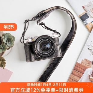 富士XM5保护套XT50保护壳相机包手柄底座皮套配件